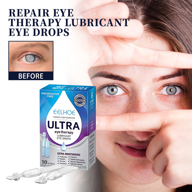 Lubricant Eye Drops, Relieve Redness Eye Fatigue Dryness Blurred Vision And Moisturize Eye Care Solution