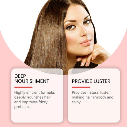 Hoegoa Morocco Hair Care Capsule, Nourishing And Repairing Hair Split End Broken Hair Dry Hair Care