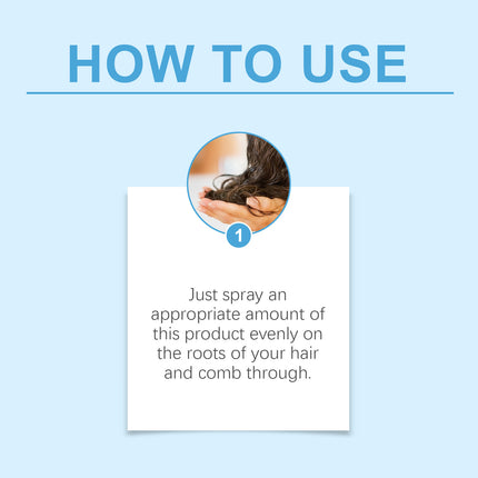 Hoegoa Leave-In Hair Drying Spray Hair Drying Plant Essence Cleans Light, Refreshing And Fluffy Hair