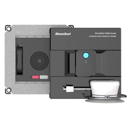 Mamibot W200 Skybot Cordless Window Cleaner Robot Vacuum With Remote Control, Up To 90 Mins Working Time Glass Cleaning Tools With Strong Auto Suctionadjusting For Indoor Outdoor High Windows