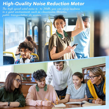 Neck Fan Portable, Rechargeable Wearable Fan, Personal Fans For Your Neck, Adjustable Air Direction Width, Flexible Cooling Fan