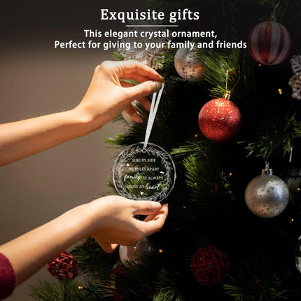 Christmas Ornaments ,Long Distance s for Men Women Mom Dad Grandma Grandpa Brother Sister Son Daughter Friends BFF Bestie Far Away Birthday Ideas Family Hanging Xmas Tree Decorations