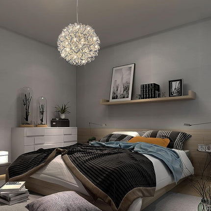 Anycosy Christmas Hanging Lights with Aluminum Frame,Waterproof Christmas Hanging Pendant Sphere Lights for Indoor