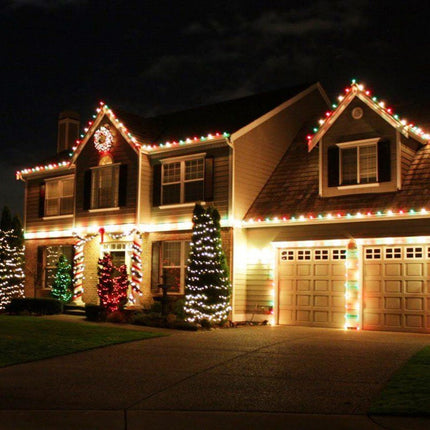 NIOSTA C9 Christmas Lights Clip,Rotatable,for Gutter,Shingle,Wood Railing and Fence Clip,100 Pack,White