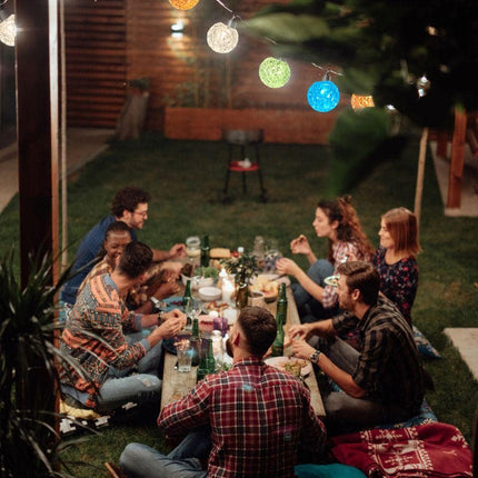 Solatec Led Smart String Lights, Shatterproof 25 RGBW Bulbs Color Changing IP65 Waterproof Light App Control with DIY Color Scenes, Music Modes, Bluetooth 21.2ft Globe Lights for Backyard Porch
