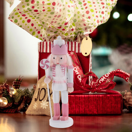 BESPORTBLE 5Pcs Nutcracker Ornaments Wooden Soldier Christmas Decorations Nutcracker Figurines for Xmas Tree Hanging Decor Holiday Party Supplies