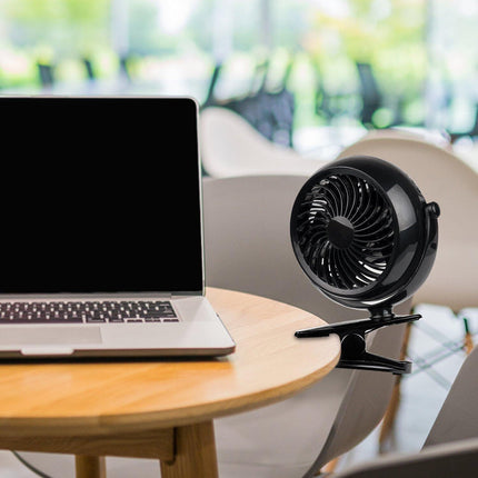 Gazeled Clip On Fan Battery Operated, 360° Rotation, With 8 Free Aa Batteries, Quiet Usb Or Battery Operated Fan, 5'' Portable