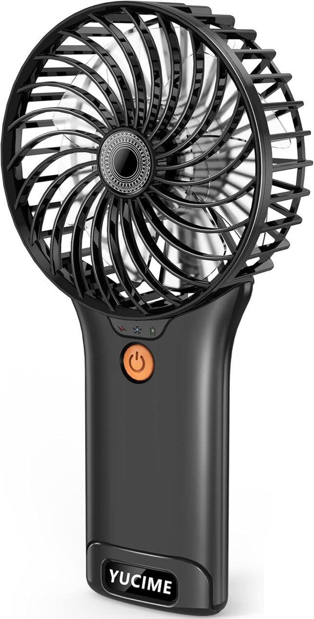 Portable Handheld Fan Desk Fan, Powerful Personal Fan 4 Adjustable Speed Usb Recharging Battery Operated Mini Fan With Makeup