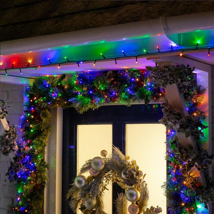 2 Pack Solar Powered Fairy String Lights Outdoor Waterproof 8 Modes Twinkle Christmas Decorations Lights, for Xmas Tree Party Wedding Garden, Each 33 FT - 100 LED