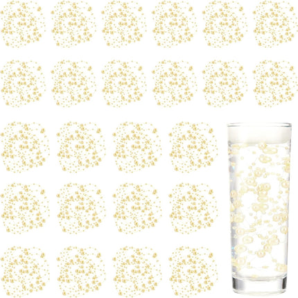 24 Pcs Artificial Pearl String for Floating Candle Faux Pearls Beads String Pearl Party Garland Decoration for Vases Filler Wedding Centerpiece Christmas Party Decor (Light Gold)