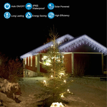 304 LED Outdoor Waterproof String Lights for Christmas, Wedding & Party Decor - 8 Modes, Cool White