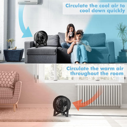 Dr. Prepare Quiet Desk Fan, 8 Inch Powerful Table Fan, Small Bedside Fan With 2 Speeds, Portable Personal Cooling Fan For Bedroom