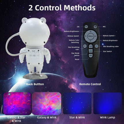 Astronaut Galaxy Projector Space Star Projector Night Light,360° Adjustable Cute Panda Astronaut Galaxy Projector Lights Starry Nebula Ceiling LED Lamp for Bedroom Home Kids Room Decor Aesthetic