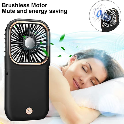 Handheld Fan Mini Portable Fan, Upgrade Small Personal Fan With 3 Speeds Neck Fan Rechargeable Portable Fan, Good For Travel Home