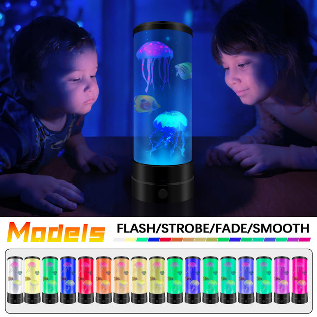 Jellyfish Lamp, Jellyfish Lamp for Kids 17 Colors Changing with Remote Control, USB Powered Jellyfisha Lamps for Adults, Jelly Fish Light Lamp Christmas Halloween s for Teen Boys Room Decoration