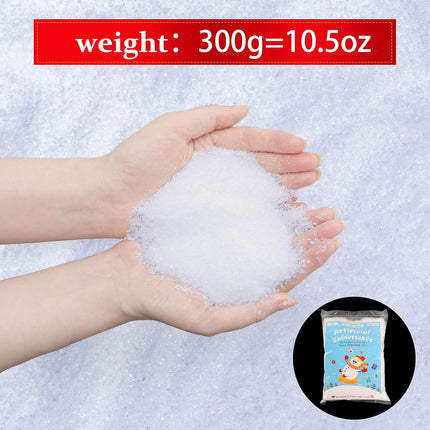 10.5oz Christmas Artificial Flake Snow, Sparkling Snow Twinkles Fake Snow Powder Filler Craft for Christmas Village Decorations, Holiday Winter Craft Supplies