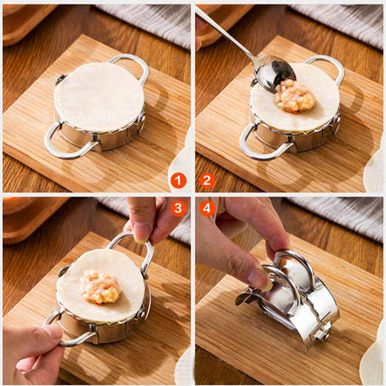 Stainless Steel Dumpling Maker Dumpling Skin Mold Ravioli Maker Press Pie Making Press Wrapper Pastry Maker Kitchen Accessories Small