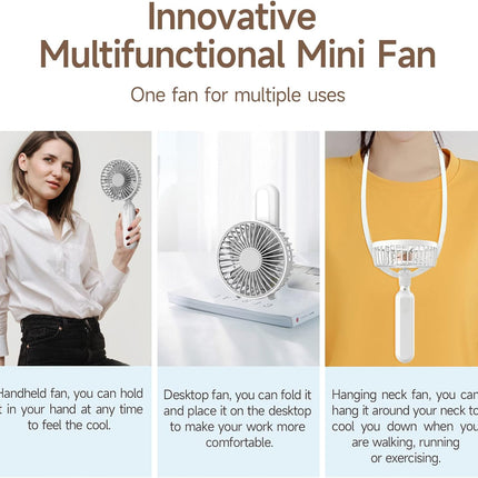 Handheld Fan, Mini Portable Foldable Fan, Pocket Battery Rechargeable Hand Fan, For Travelling And Eyelash Fan 2000AhCyan