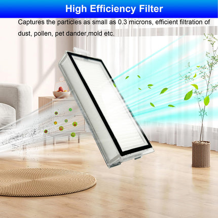 6 Pack Filters Compatible With Roborock Q7 Max+,Q7,Q7+,Q7 Max,Q5 Pro+,Q5 Pro,Q8 Max,Q8 Max+ Robot Vacuum And Mop