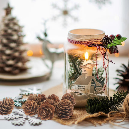Jangostor 120 PCS Pine Cones Decorations, Natural Pine Cones Bulk - Mini Pine Cones Christmas Pine Cones for Table Christmas Tree Crafts s Thanksgiving Fall and Xmas Home Decor