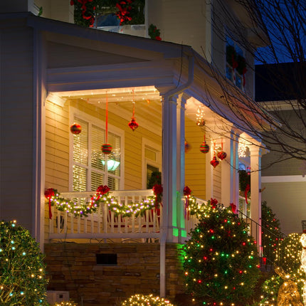 200 LED Christmas String Lights - 76ft Smart String Lights with 111 Scene Modes, Color Changing Christmas Lights App Controlled, Work with Alexa & Google for Outdoor Christmas, IP65 Waterproof