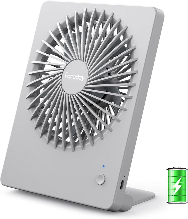 Small Table Fans Rechargeable Portable 180°Tilt Folding Desk Fans Battery Operated Personal Fan Ultra Quiet For Home Bedroom
