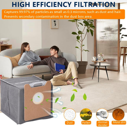 14Pcs Dust Bags For Eufy G35+, G40+, G40 Hybrid+ Autoempty Station,Eufy Robot Vacuum Dust Bags Kit, 2.7L Large Capacity Disposable Bags