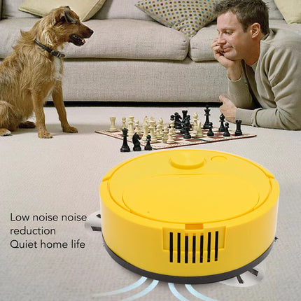 Pwshymi Robot Vacuum Cleaner Multifunctional Usb Charging Mini Smart Sweeping Robot For Wooden Flooring Tile Carpetyellow Roboticvacuumcleaner Tangle Low Noise Automatic