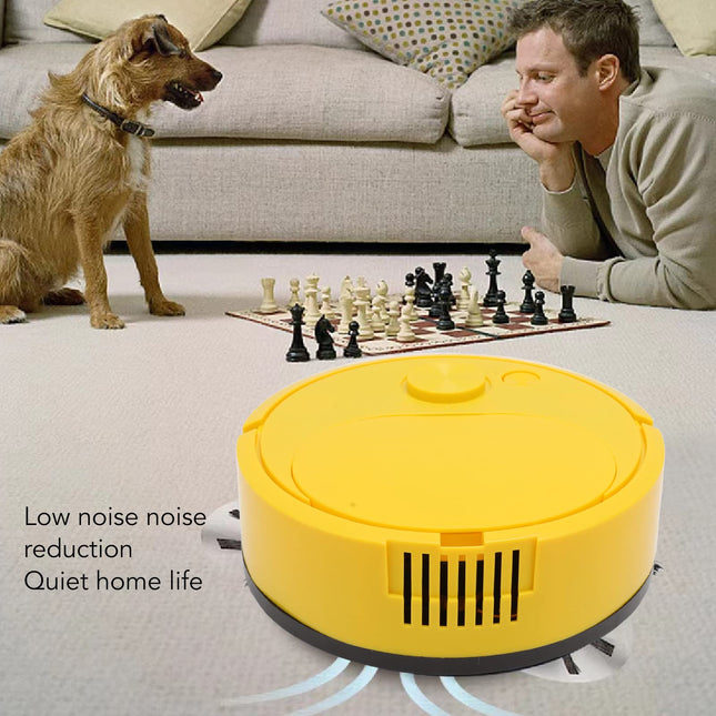 Pwshymi Robot Vacuum Cleaner Multifunctional Usb Charging Mini Smart Sweeping Robot For Wooden Flooring Tile Carpetyellow Roboticvacuumcleaner Tangle Low Noise Automatic