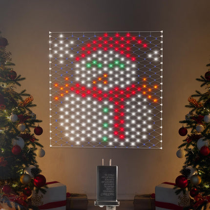 Leisure world Christmas Decorations Outdoor Net Lights, 4.3 x 3.9 ft Snowman Lights, 320 LED Net Lights Outdoor Mesh Lights, 8 Modes Christmas Net Lights for Yard, Patio, Party Decorations