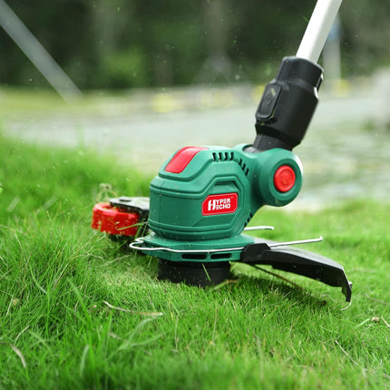 20V Grass Trimmer / Battery Weed Eater, HYPERECHO Auto-Feed Lines Cordless Grass Trimmer with 10 inch Cutting Diameter, Handle and Height Adjustable Weed Eater, 2.0Ah Battery and Fast Charger