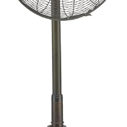 Decobreeze Pedestal Standing Fan, 3 Speed Oscillating Fan With Adjustable Height, Kipling, Antique Fan, 16 Inches