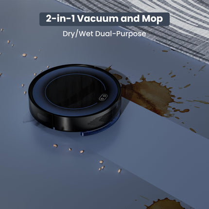 Uniqus Robot Vacuum And Mop Combo Robot Vacuum Cleaner With 2200Pa Strong Suction,Self Charging Robotic Vacuum With Smart Mapping, Multiple Cleaning Modes, Appremotealexa Voice Control