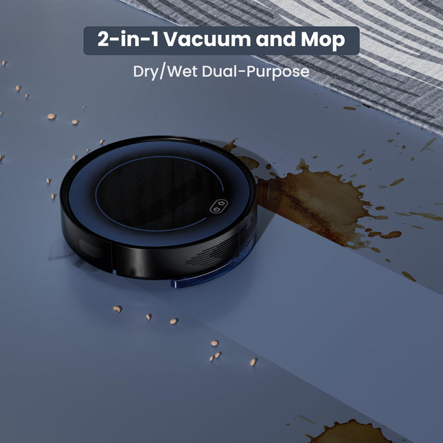 Uniqus Robot Vacuum And Mop Combo Robot Vacuum Cleaner With 2200Pa Strong Suction,Self Charging Robotic Vacuum With Smart Mapping, Multiple Cleaning Modes, Appremotealexa Voice Control