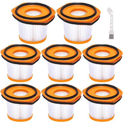 8 Pack Vacuum Filter For Shark Ws620 Ws632 Ws630 Filter,Combatible With Shark Wandvac System Ws633 Ws632Rgbrn Ws632Pkbrn Ws632Gnbrn Ws632Gdbrn Ws632Blbrn, To Part Xffwv360