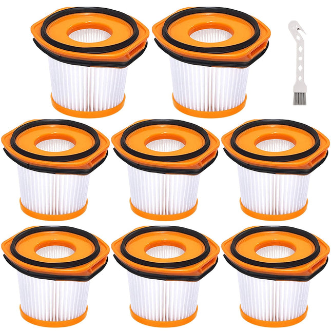 8 Pack Vacuum Filter For Shark Ws620 Ws632 Ws630 Filter,Combatible With Shark Wandvac System Ws633 Ws632Rgbrn Ws632Pkbrn Ws632Gnbrn Ws632Gdbrn Ws632Blbrn, To Part Xffwv360