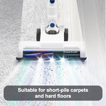 Cordless Vacuum Cleaner, Stick Vacuum Cleaner, Handheld Vacuum Cleaner, 60 Min Long Runtime Lightweight Stick Vacuum With Crevice Tool, Dusting Brush For Home, Carpet, Hardwood Floor Blue