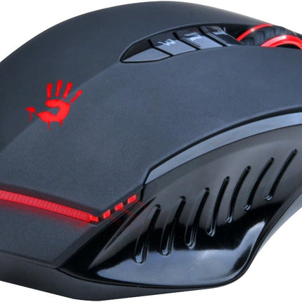 BLOODY V8MA Ultra Core 3 Optical PC Gaming Mouse with X'Glide Metal Mouse Feet for Precision Handling - 8 Programmable Buttons for Macros/Scripting/Automation - Ideal for Palm Grip - 3200DPI