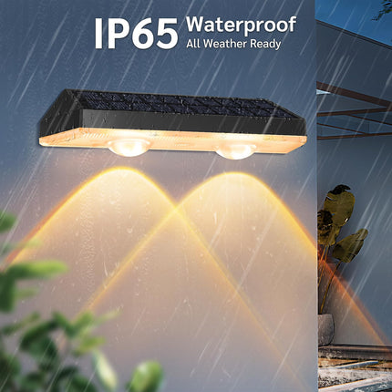 Solar Fence Lights10 Pack, Warm White & RGB Solar Wall Lights Outdoor, IP65 Waterproof Outdoor Solar Lights, Fence Lights Solar Powered for Christmas Halloween Wall Backyard Railing Stair