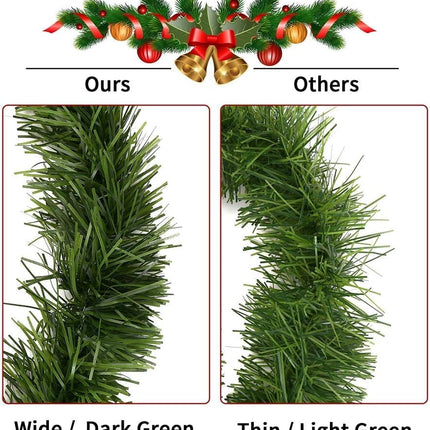 50 Foot Non-Lit Green Holiday Soft Garland
