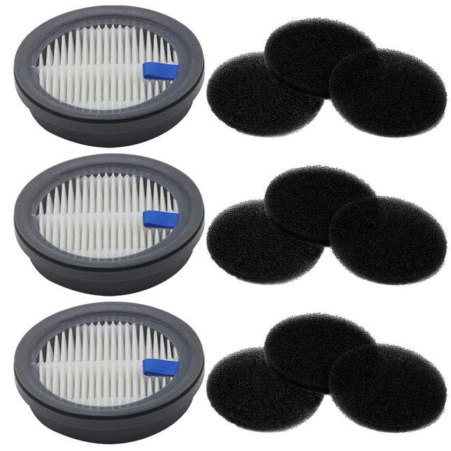 3 Pack Hepa Filters And 9 Pack Sponge Filters For Afoddon A200Proa200, Orfeld B08C10Ac10Gv16 Pro, Compatible With Nequare S12, S25, S26 Series Cordless Vacuum Cleaner