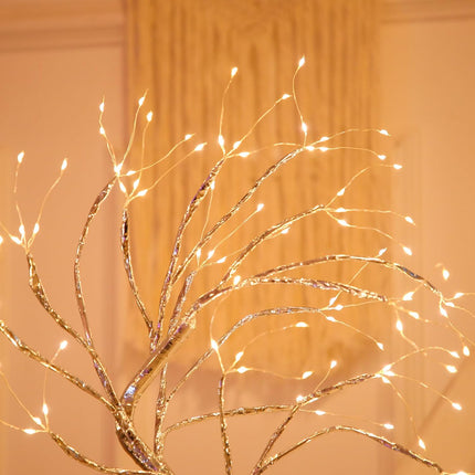Fairy Light Spirit Tree,20" Tabletop Bonsai 108 LED Tree Light, USB or Battery Powered,Touch Sensor Switches,DIY Artificial Tree Lamp for Bedroom Desktop Christmas Room Decor (Warm White)