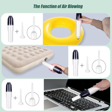 Handheld Vacuum Cordless, Mini Car Vacuum Cleaner High Power, Hand Held Vacuum Usb Rechargeable, Keyboard Wireless Handheld Vacuum For Car Home Office White