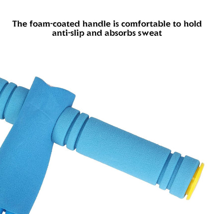 LEOPAX ABS Plastic and Rubber Pull Rope Exerciser Body Trimmer Pull Reducer Pull String - Body Building Training Rubber Pull Rope Exerciser with 4 in 1 Rope (Sky Blue)