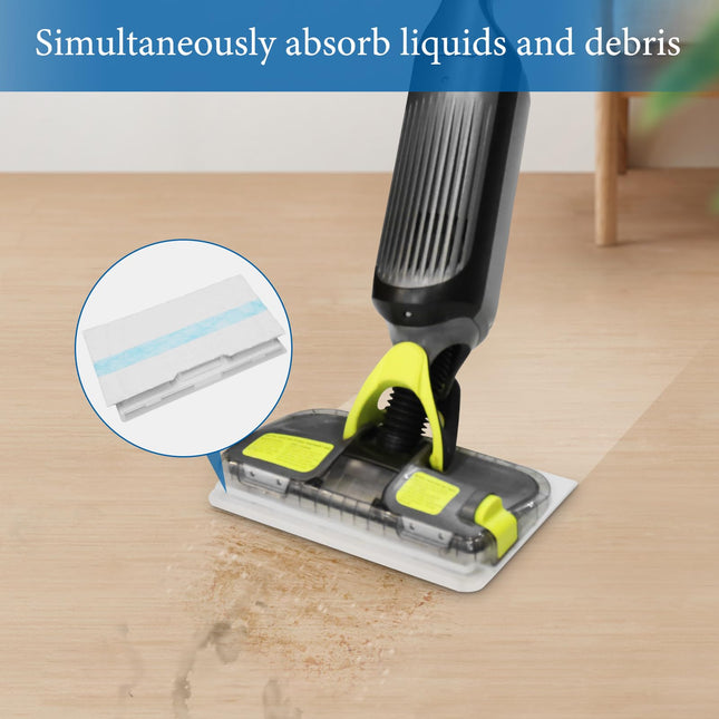 28 Pcs Disposable Mop Pads Compatible With Shark Vacmop Vm252 Vm250 Vm200 Vm190 Mop Pad Refills For Shark Vm252