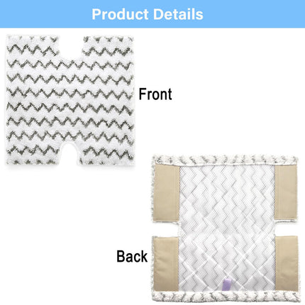 S3973D Steam Mop Pads For Shark Liftaway Pro & Genius Steam Pocket Mop S3973 S3973D S5003D S3973Wm S5001 S5002Q S5003A S5004 S5004W S6001W S6001Wm S6002 S6002C,Part P184Wq, 8 Pack
