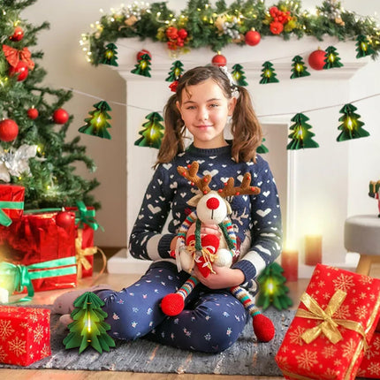 SUNBEAUTY 10 PCS Christmas Lights Mini Christmas Tree String Lights Christmas Tree Ornaments Waterproof Indoor Outdoor Twinkle Christmas Lights for Bedroom Patio Room Garden Home