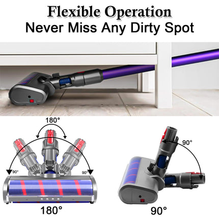 Soft Roller Vacuum Cleaner Head Compatible With Dyson V10 V11 V15 V8 V7 Cordless Stick Vacuum Cleaner, Hardwood Floor Attachment