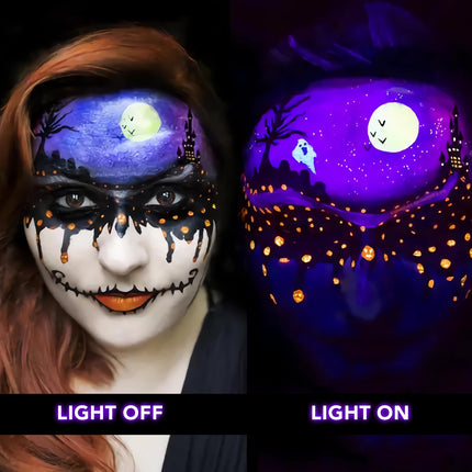 Halloween LED Black Light: 15W Spot Lights Outdoor UV Spotlight for Halloween Christmas 2 PacK 110V Plug-in Blacklight with IP65 Waterproof for Party Body Paint Fluorescent Poster Neon Glow