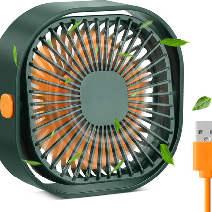 Uniqus Small Usb Desk Fan,3 Speeds Portable Table Fan, 4 Inch Personal Mini Fan,Small Cooling Fan By Usb Plug In, 360°Rotatable